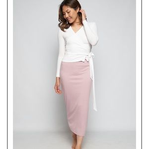 Dress Blank White Wrap Adjustable Top